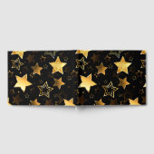 Naadloos patroon met gouden sterren gastenboek (Volledig)