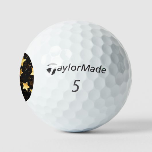 Naadloos patroon met gouden sterren golfballen (Logo)