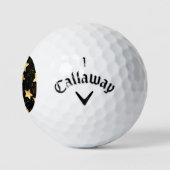 Naadloos patroon met gouden sterren golfballen (Logo)