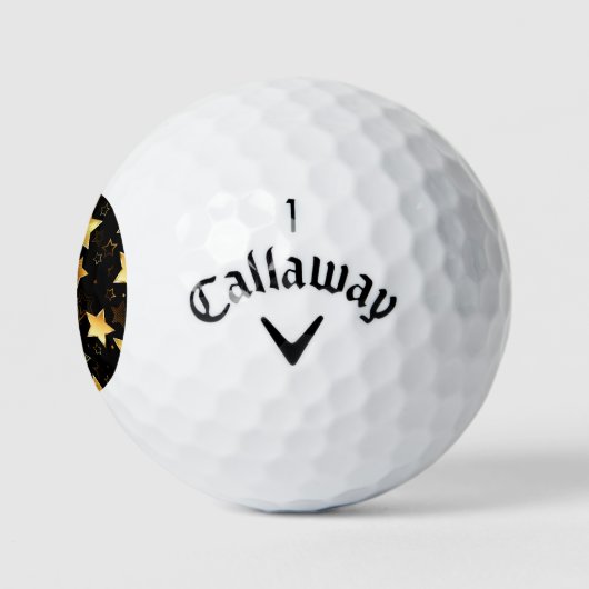 Naadloos patroon met gouden sterren golfballen (Logo)