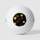 Naadloos patroon met gouden sterren golfballen (Voorkant)