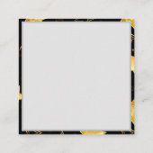 Naadloos patroon met gouden sterren informatiekaartje (Achterkant)