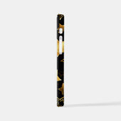 Naadloos patroon met gouden sterren iPhone hoesje (Linkerkant)