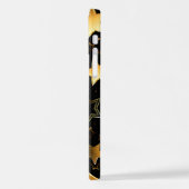 Naadloos patroon met gouden sterren iPhone hoesje (Linkerkant)