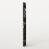 Naadloos patroon met gouden sterren iPhone hoesje (Linkerkant)