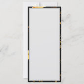 Naadloos patroon met gouden sterren kaart (Achterkant)