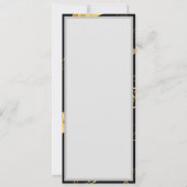 Naadloos patroon met gouden sterren kaart (Achterkant)