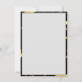 Naadloos patroon met gouden sterren kaart (Achterkant)