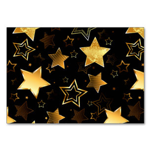 Naadloos patroon met gouden sterren kaart