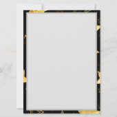 Naadloos patroon met gouden sterren kaart (Achterkant)