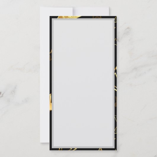 Naadloos patroon met gouden sterren kaart (Achterkant)