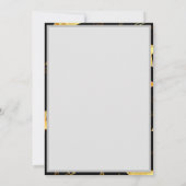 Naadloos patroon met gouden sterren kaart (Achterkant)