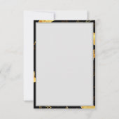 Naadloos patroon met gouden sterren kaart (Achterkant)