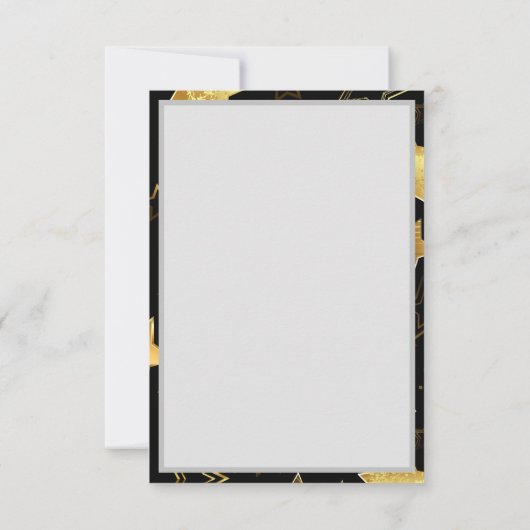 Naadloos patroon met gouden sterren kaart (Achterkant)