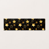 Naadloos patroon met gouden sterren kaart (Buitenkant ongevouwen)