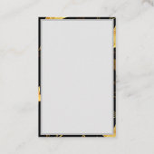 Naadloos patroon met gouden sterren kortingskaartje (Achterkant)