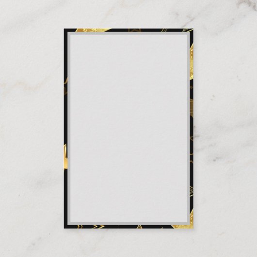 Naadloos patroon met gouden sterren kortingskaartje (Achterkant)