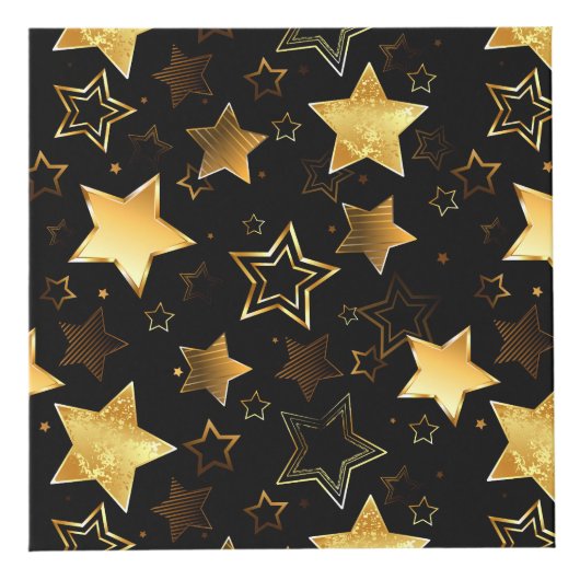Naadloos patroon met gouden sterren kubus (Rechts)