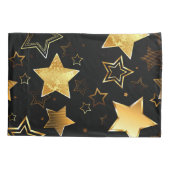 Naadloos patroon met gouden sterren kussensloop (Achterkant-Links)