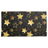 Naadloos patroon met gouden sterren kussensloop (Voorkant-Rechts)