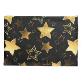 Naadloos patroon met gouden sterren kussensloop (Achterkant)