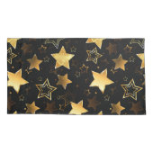 Naadloos patroon met gouden sterren kussensloop (Achterkant)