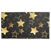 Naadloos patroon met gouden sterren kussensloop (Voorkant)