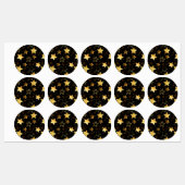 Naadloos patroon met gouden sterren labels (Vel)