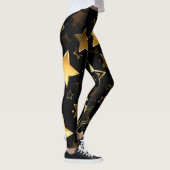 Naadloos patroon met gouden sterren leggings (Rechts)