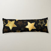 Naadloos patroon met gouden sterren lichaamskussen (Achterkant)