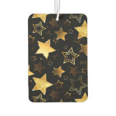 Naadloos patroon met gouden sterren luchtverfrisser (Achterkant)