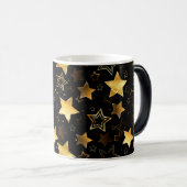 Naadloos patroon met gouden sterren magische mok (Voorkant rechts)
