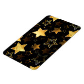 Naadloos patroon met gouden sterren magneet (Linkerzijde)