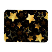 Naadloos patroon met gouden sterren magneet (Horizontaal)