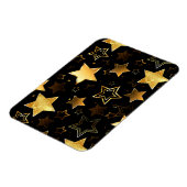 Naadloos patroon met gouden sterren magneet (Linkerzijde)