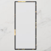 Naadloos patroon met gouden sterren menu (Achterkant)