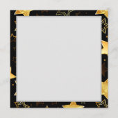 Naadloos patroon met gouden sterren menu (Achterkant)