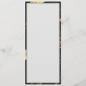 Naadloos patroon met gouden sterren menu (Achterkant)