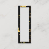 Naadloos patroon met gouden sterren mini visitekaartje (Achterkant)