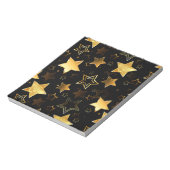Naadloos patroon met gouden sterren notitieblok (Linkerzijde)