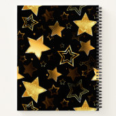 Naadloos patroon met gouden sterren notitieboek (Achterkant)