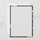 Naadloos patroon met gouden sterren notitiekaartje (Achterkant)