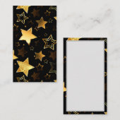 Naadloos patroon met gouden sterren notitiekaartje (Voorkant / Achterkant)