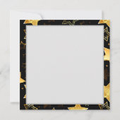 Naadloos patroon met gouden sterren notitiekaartje (Achterkant)