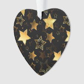 Naadloos patroon met gouden sterren ornament (voorkant)