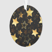 Naadloos patroon met gouden sterren ornament (voorkant)
