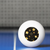 Naadloos patroon met gouden sterren pingpongbal (Net)