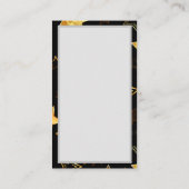 Naadloos patroon met gouden sterren plaatskaartje (Achterkant)