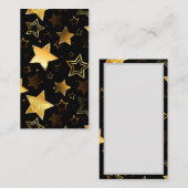 Naadloos patroon met gouden sterren plaatskaartje (Voorkant / Achterkant)