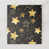 Naadloos patroon met gouden sterren plaatskaartje (Buitenkant ongevouwen)